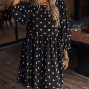 Polka Dot Babydoll Dress